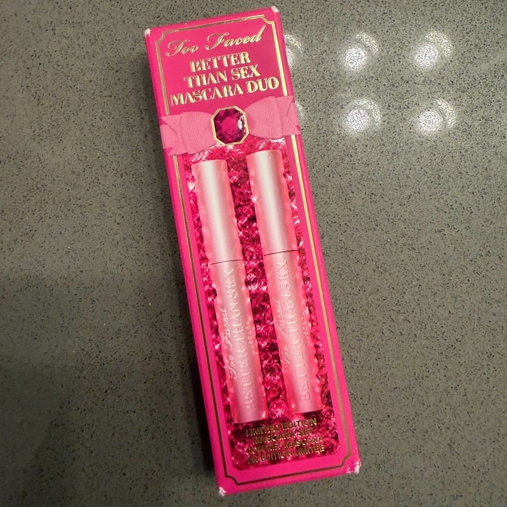 Too Faced Better Than Sex Mascara Duo Set Full Size 2pc Limited Edition - Picture 5 of 6
